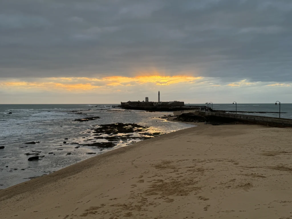 View of Castillo de Santa Catalina in Cadiz, Spain