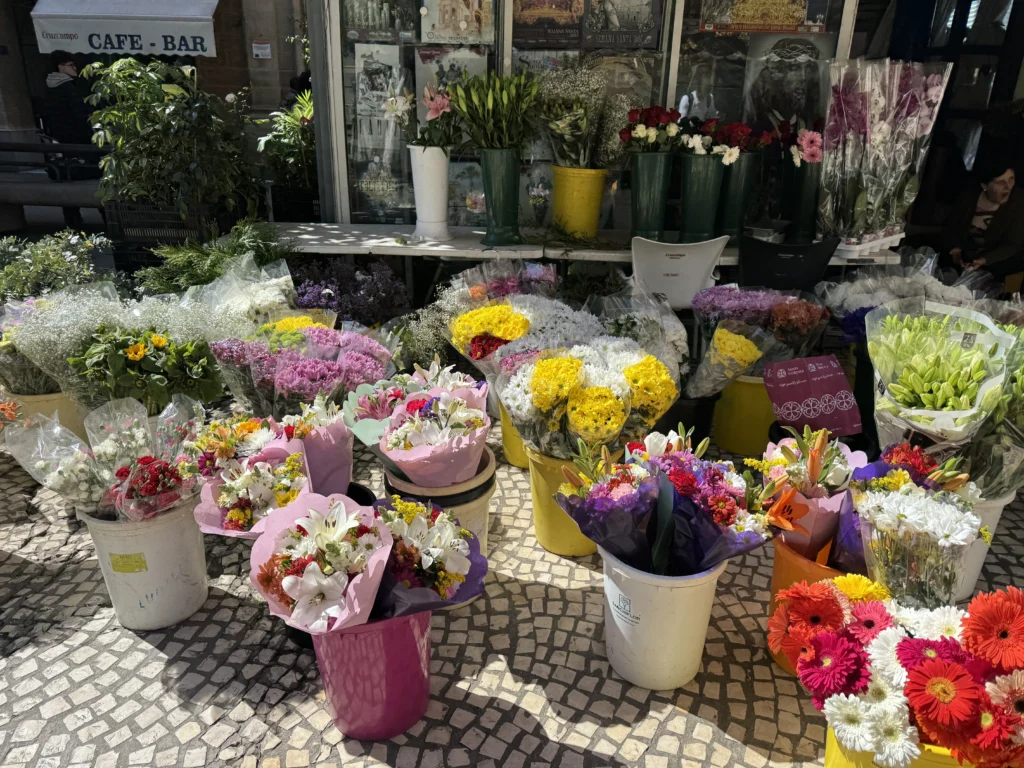 Flower market in Cadiz, Spain