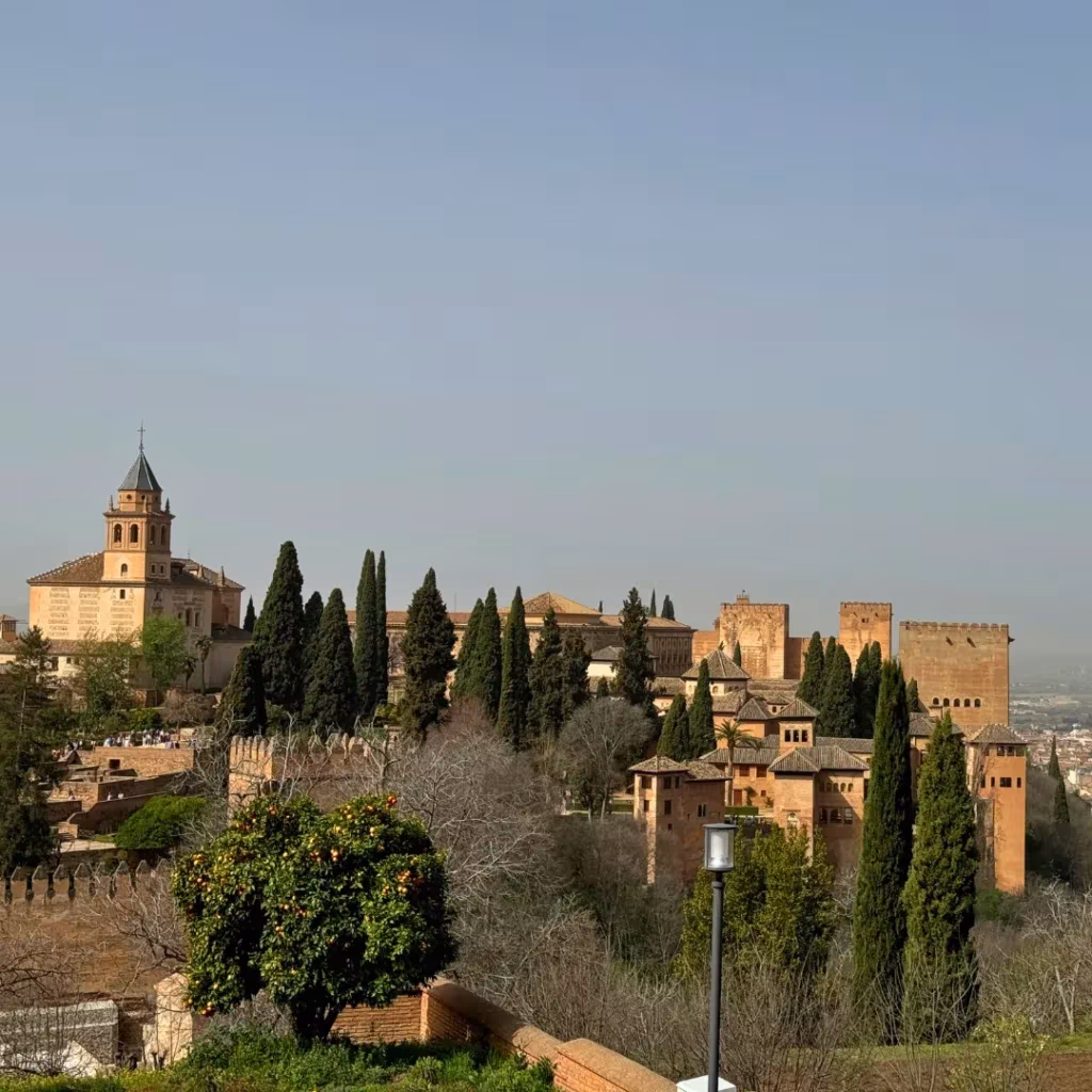 View of the Alhambra in Granada, Spain