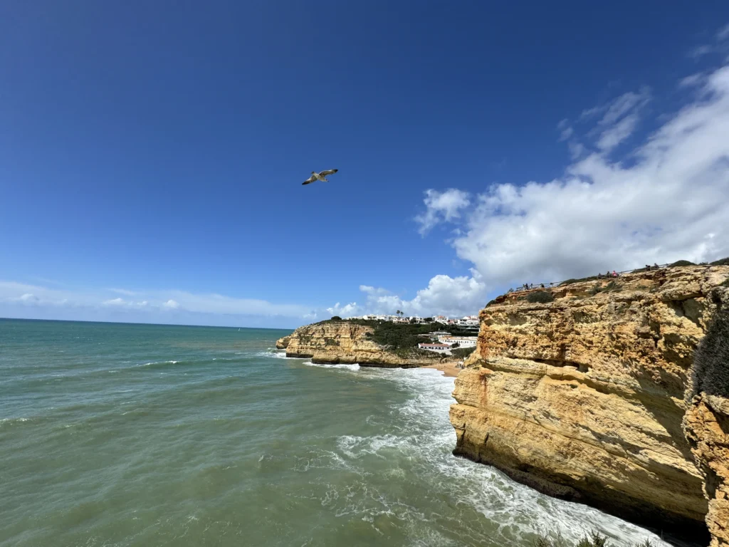 Cliffs near Benagil Caves in the Algarve, Portugal