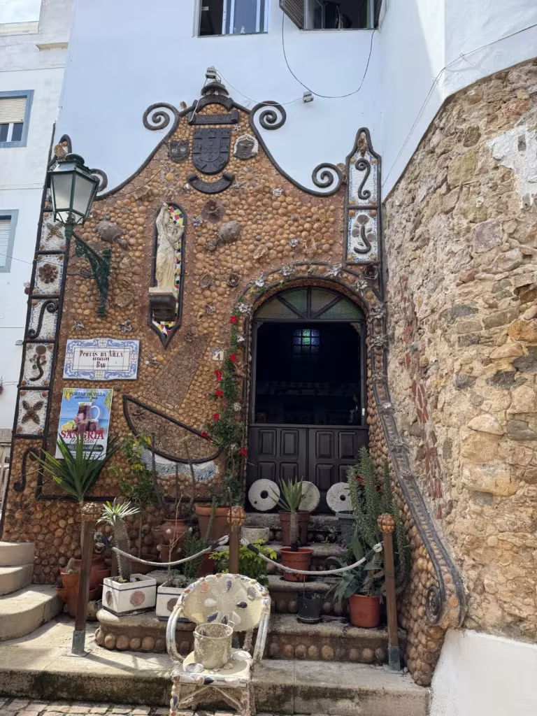 Unique buildings in Old Town Albufeira, Portugal