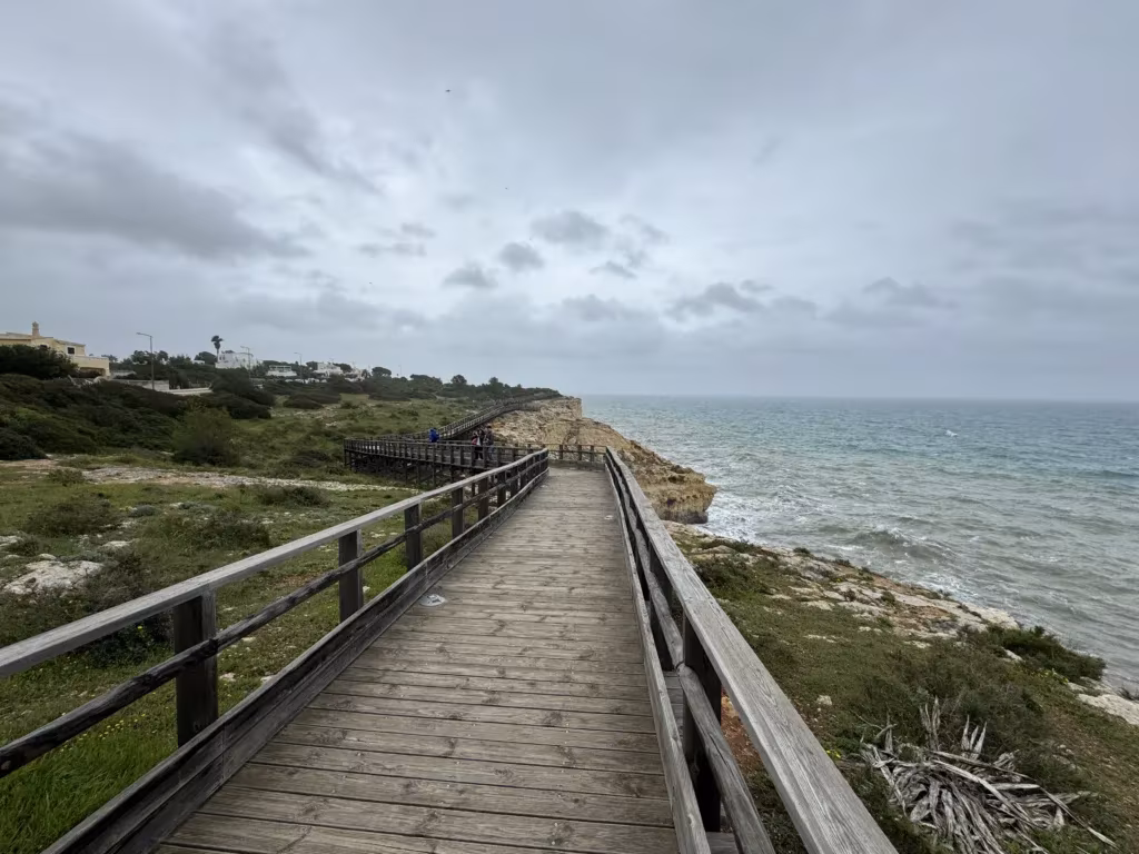 Carvoeiro boardwalk in Portugal