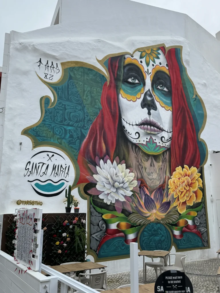 Mural in city center of Lagos, Portugal