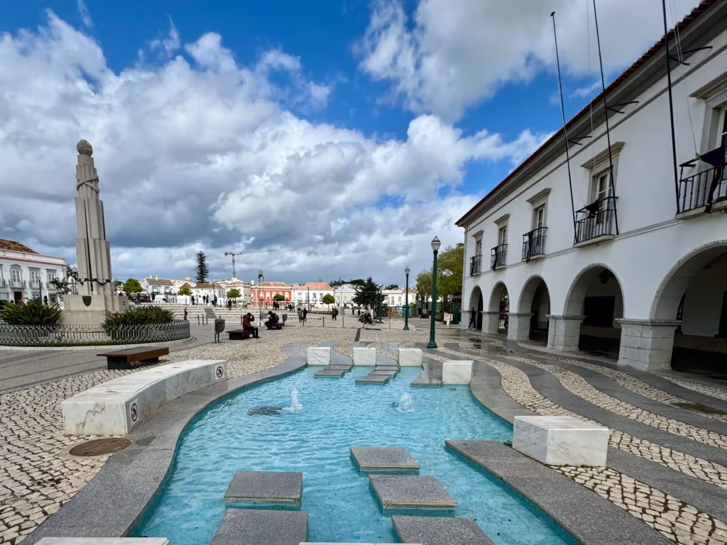 Praca da Republica in Tavira, Portugal