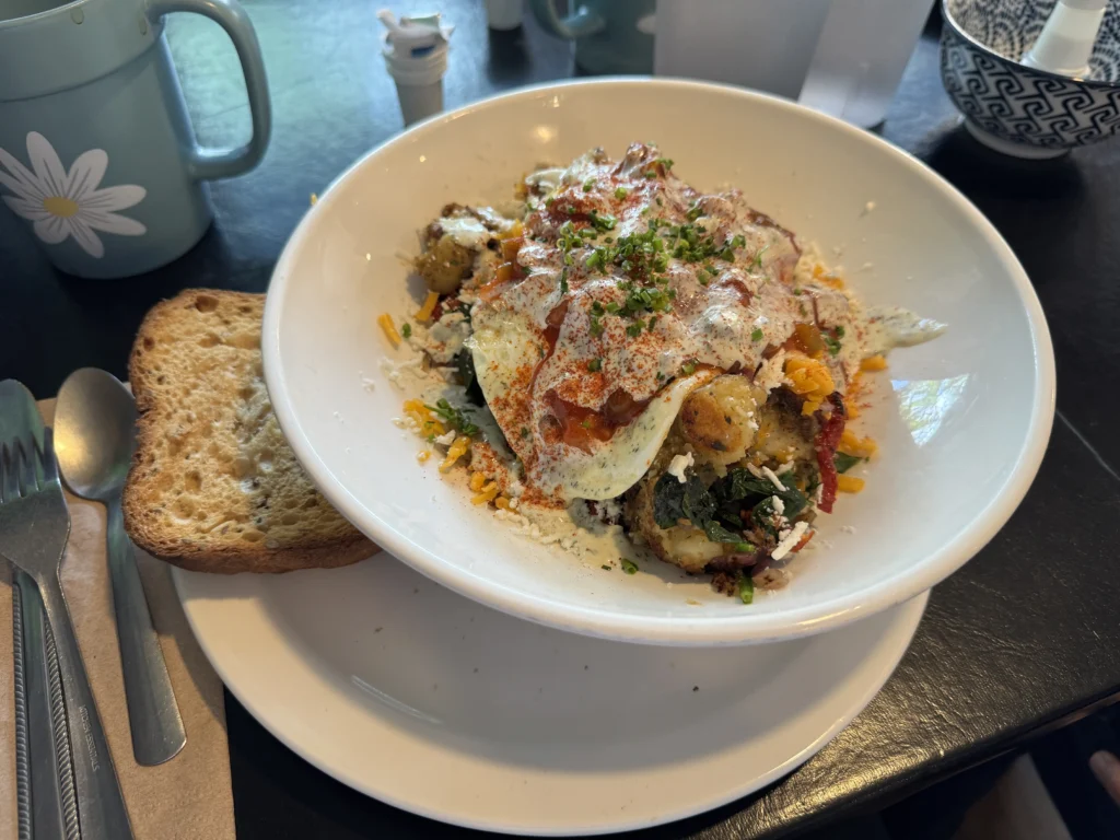 Gluten free brunch at Hello Toast in Kamloops, BC