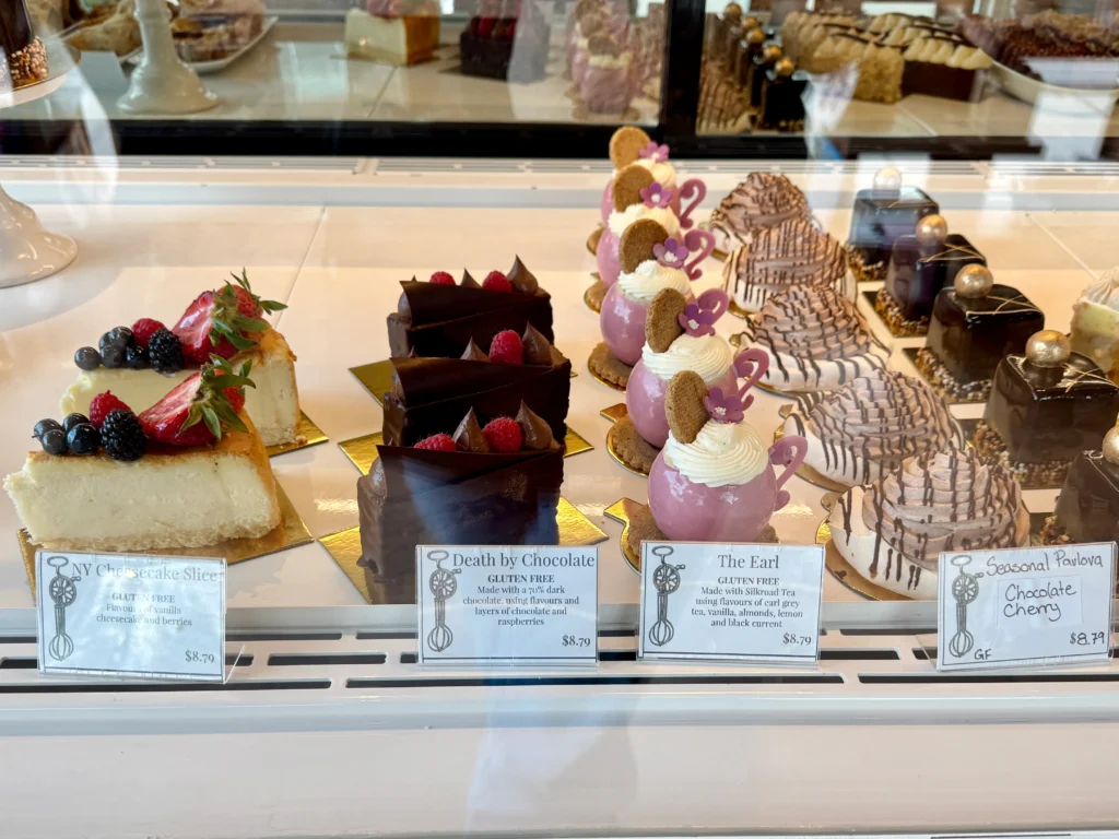 Gluten free pastries at Beat. Patisserie in Lake Country, BC