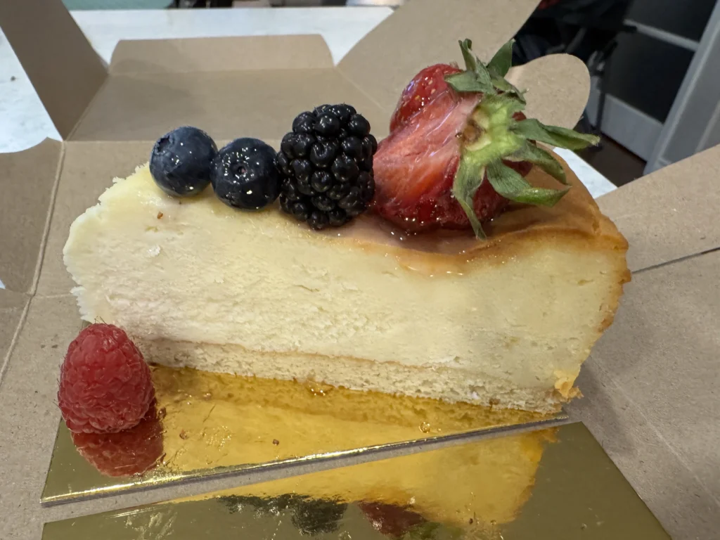 Gluten free cheesecake from Beat. Patisserie in Lake Country, BC