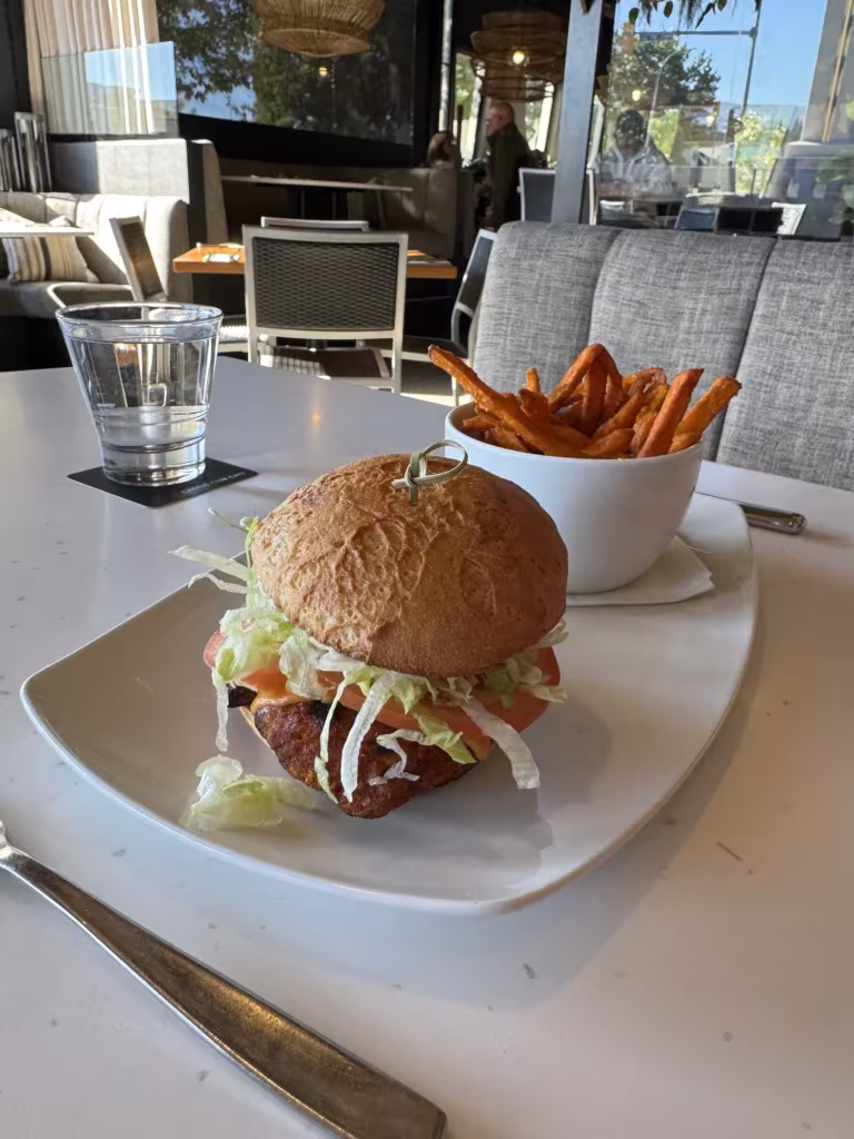 Cactus Club gluten free burger, BC Canada