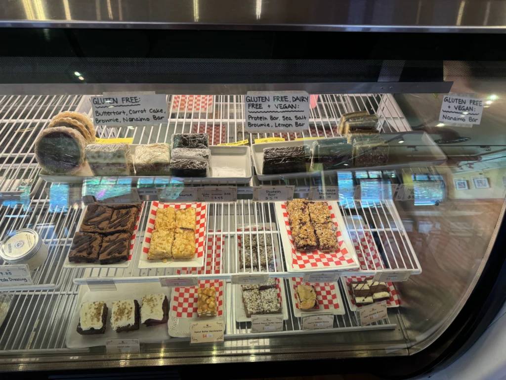 Wrapped gluten free goods at the Marmalade Cat Cafe in Kelowna, BC