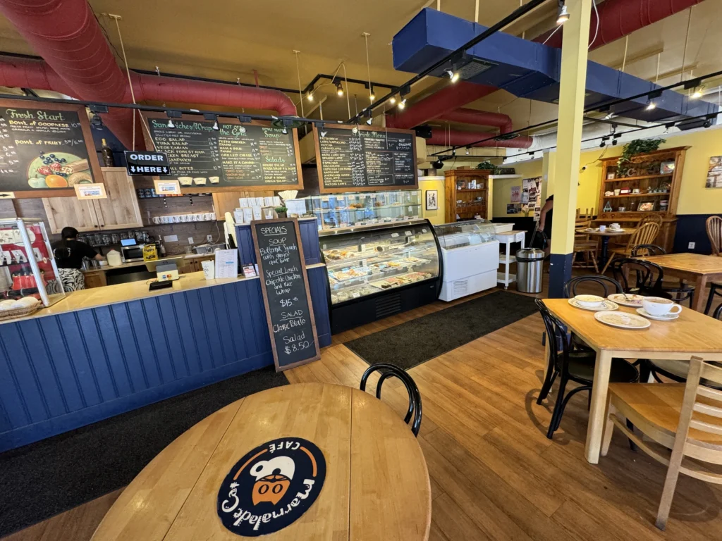 Inside the Marmalade Cat Cafe in Kelowna, BC