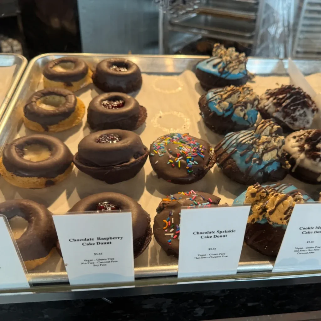 Gluten free donuts at Jaide & Joel's in Kelowna, BC