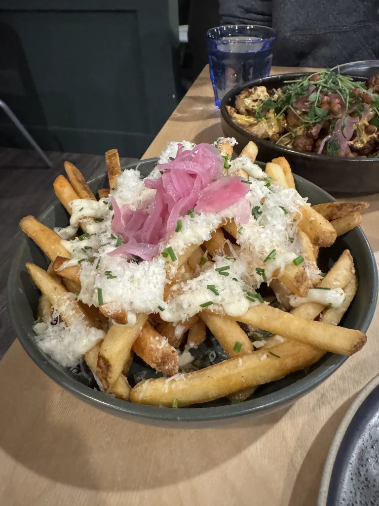 Gluten free fries at Cahoots, Salmon Arm